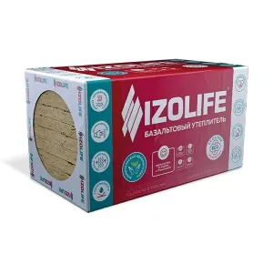 Утеплитель IZOLIFE СТ 50 50*600*1200 (8плит) (0,288м3/5,76м2)(24уп/пал)